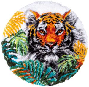 Knüpfteppich Tiger