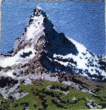 Wandbehang Knüpfen Motiv Matterhorn